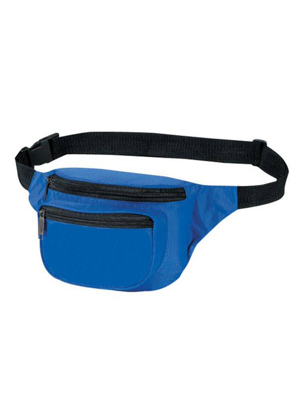 3-Zipper Fanny Pack - Royal - Walmart.com