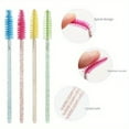 thumbnail image 3 of Estbridge 1pc of 50 Makeup Brushes  Curling Eyelash Brush  Lashes Brush Disposable Handle Nylon Lash Rods Makeup Brushes  Spiral Makeup Tool Eyebrow Comb ZZZ, 3 of 7