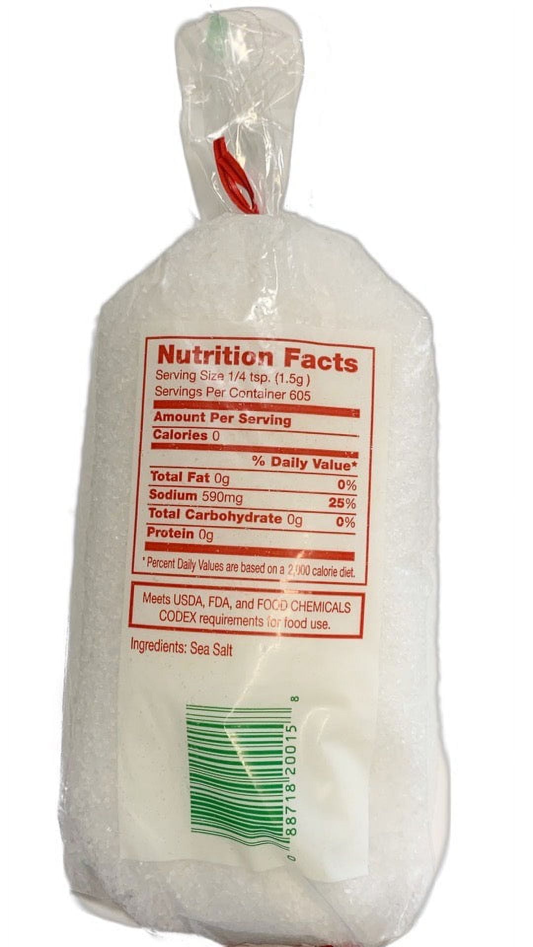 Pacific Brand Sea Salt, Medium Grains, 32 oz. Bag from Aloha Salt Co., No Allergen Statements Apply