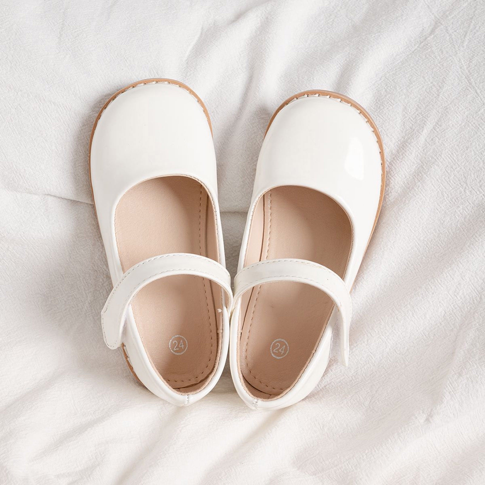 Toddler Dress Shoes Girls Mary Jane Dress Shoes Loafers School Shoes Non Sole Casual Shoe Princess Shoes,Size 2 Years-2.5 Years