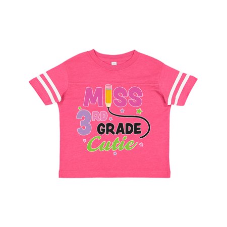 

Inktastic Miss 3rd Grade Cutie with Pencil and Stars Gift Toddler Toddler Girl T-Shirt