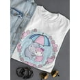 thumbnail image 3 of Loving Elephants Shaped T-Shirt Women -Smartprints Designs, Female Medium, 3 of 4