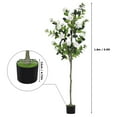 thumbnail image 2 of 6ft Artificial Camellia Tree, Potted Fake Plants with White Camellia Flowers, Fake Tree with Fake Greenery Leaves for Home Decor Indoor & Outdoor, 2 of 7