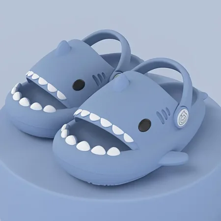

GEDER-S Baby Boys Girls Shark Design Slippers Slides EVA Soft Sole Anti Slip Sandals Quick Dry Clogs Beach Pool Shoes