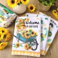 thumbnail image 2 of Toallas de cocina Tudomro con forma de girasol, 6 unidades, 40 x 60 cm, 2 of 7