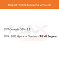 thumbnail image 2 of Max Advanced Brakes - Brake Kit for 2015 2016 Hyundai Genesis 2017 Genesis G80 w/ 3.8 V6 Engine Front Replacement Geomet Coated Disc Brake Rotors and Ceramic Brake Pads, 2 of 9