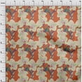 thumbnail image 3 of oneOone Polyester Lycra Fabric Leaves & Orchids Floral Decor Fabric Printed BTY 56 Inches Wide, 3 of 4