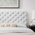 thumbnail image 7 of Modway Lizzy Tufted Twin Performance Velvet Headboard in White, 7 of 7