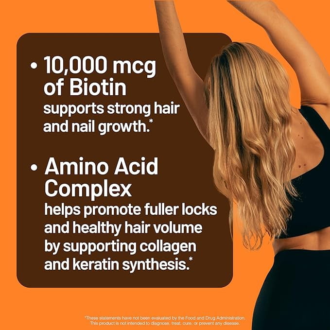NatureWise Liquid Multivitamin Hair Growth - Sugar-Free Peach Mango - 30 floz[30 Servings]
