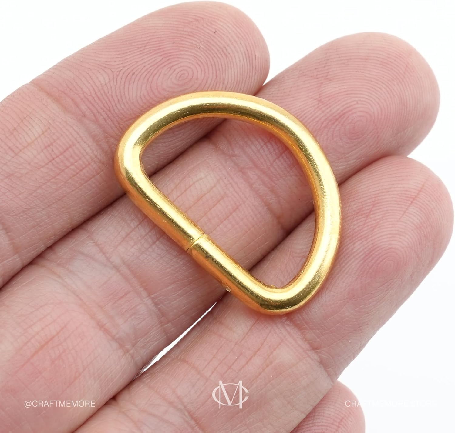 D-Ring Findings 5/8, 3/4 & 1 Inch Metal Non Welded D Rings for Belts Bags Lanyard Leathercraft Avail 4 Colors (5/8" x 100 Pack, Gold)