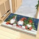 thumbnail image 1 of Adornos navideños, alfombras de cocina navideñas, tapete de cocina con gnomo navideño, tapetes antideslizantes para el piso, alfombra festiva con decoraciones navideñas de invierno., 1 of 8