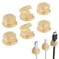 thumbnail image 2 of Self-Adhesive Cable Holder, Furenl 6-Pack Self-Adhesive Cable Clips – Desk Cable Organizer for Charging Cords, Bedside Table, Wire Management, Clear1, 2 of 9