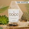 thumbnail image 2 of Stone Candles COCO11AM 11 oz Coconut Candle - Amber, 2 of 14