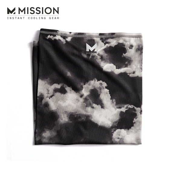 MISSION Cooling Neck Gaiter, One Size, Cloud Quiet