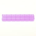 thumbnail image 2 of Caja de almacenamiento con compartimentos, paleta de acuarela de 7 cuadrículas, contenedor de plástico para reempaquetado de joyas para viajes, morado, 2 of 10