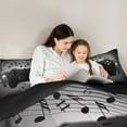 thumbnail image 5 of Gamer Comforter Set Queen,Black Grey Headphones Musical Design Games Gamepad Bedding Set Video Game Room Decor Retro Playing Gamer Down Comforter Gaming Controller Quilted Duvet Set, 5 of 7