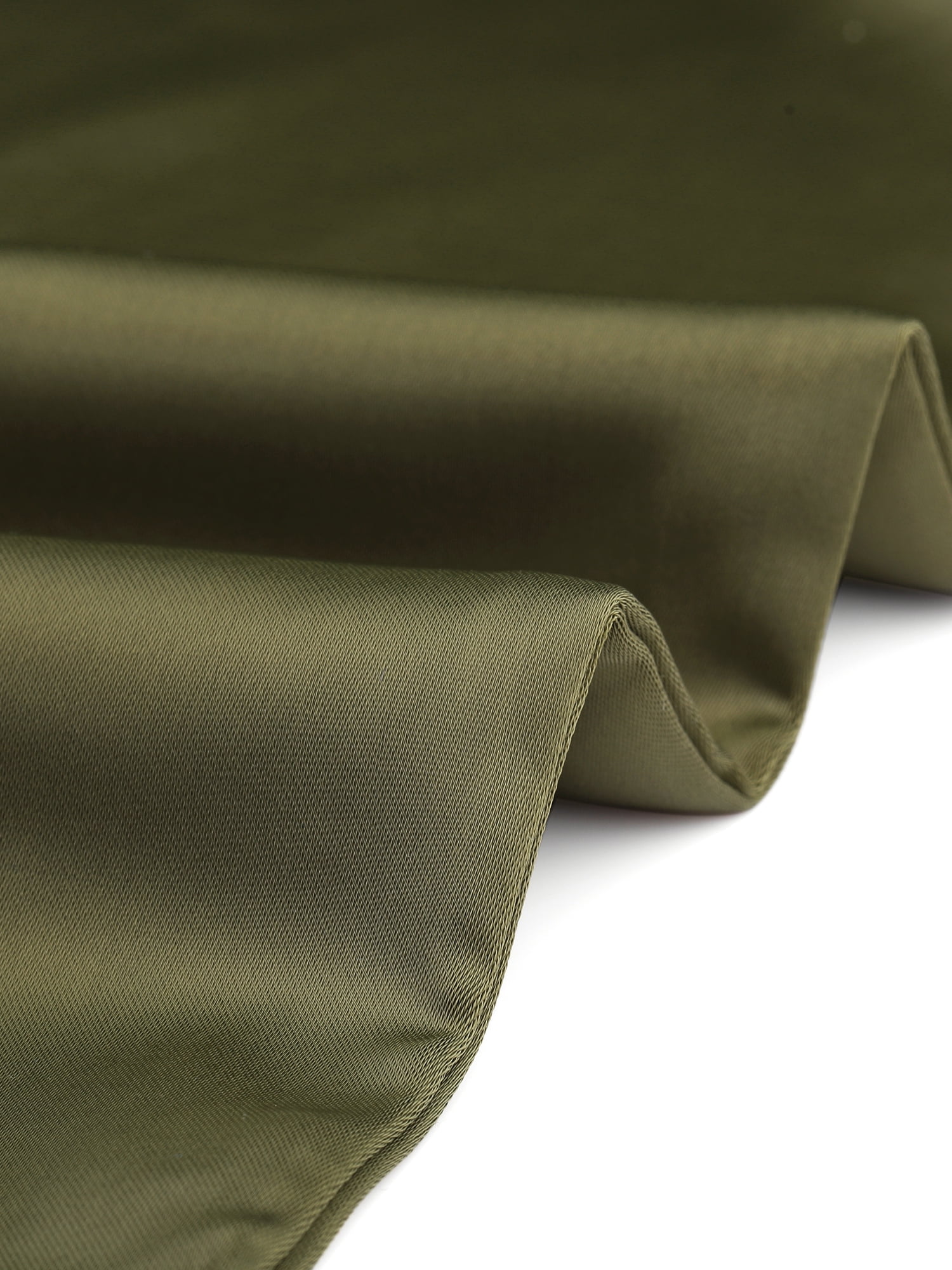 High-rise silk-blend satin pants