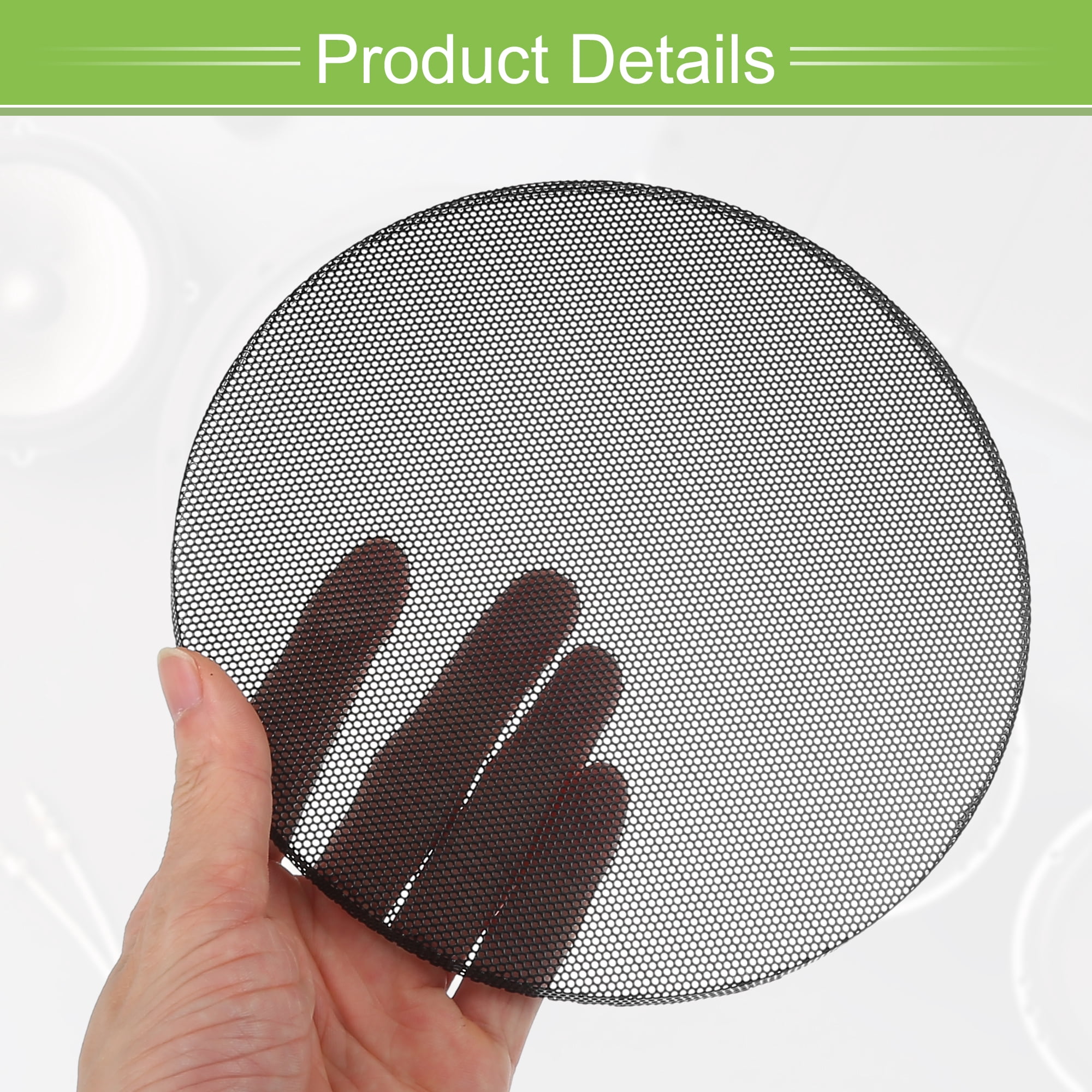 Unique Bargains 2 Pack 3 Inch Speaker Grills Mesh for Audio Subwoofer Grille 6.81"x0.26"