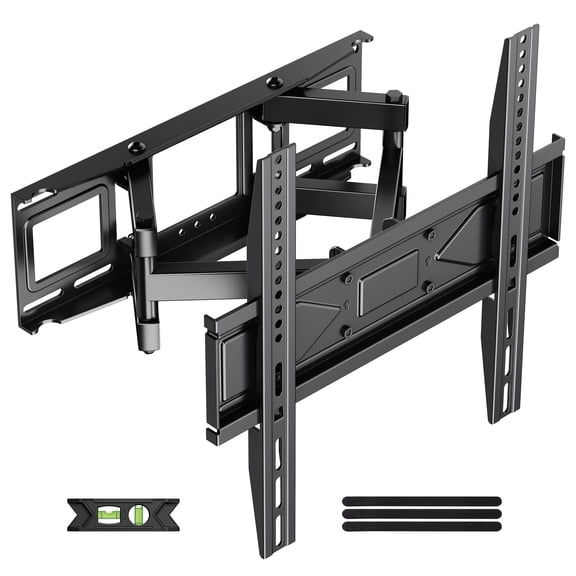 MountLiving Full Motion TV Wall Mount for 26-70" Screens, Articulating Bracket with Swivel,Tilt&Level, Max VESA 400x400mm, 99 lbs, Fits 12"/16" Studs