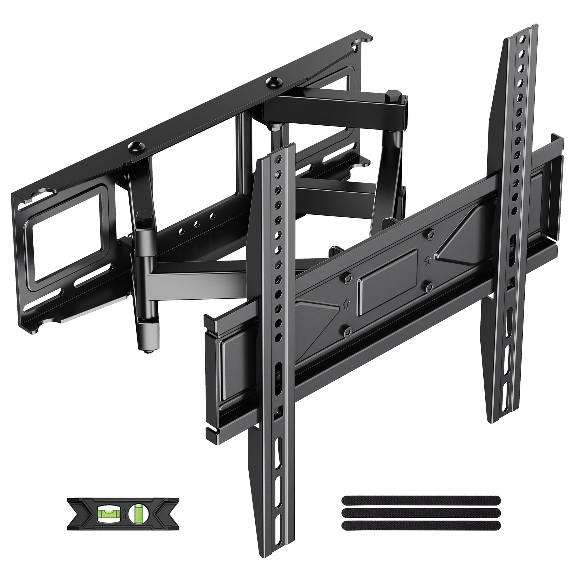 MountLiving Full Motion TV Wall Mount for 26-70" Screens, Articulating Bracket with Swivel,Tilt&Level, Max VESA 400x400mm, 99 lbs, Fits 12"/16" Studs