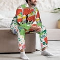 thumbnail image 7 of Hirioo Mushroom and Frogs for Men's Pajama Sets 2 Piece Pjs Men's Long-Sleeved Pajama Set Button Down Sleepwear,S-XXL-Large, 7 of 7