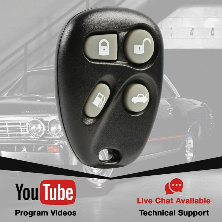 HelloAuto Car Key Fob Keyless Entry Remote Fits For Chevy Corvette Malibu SSR 2001-2005,for Pontiac Bonneville /Grand Am, For Cadillac Deville Seville/Buick Lesabre / Oldsmobile Alero Aurora