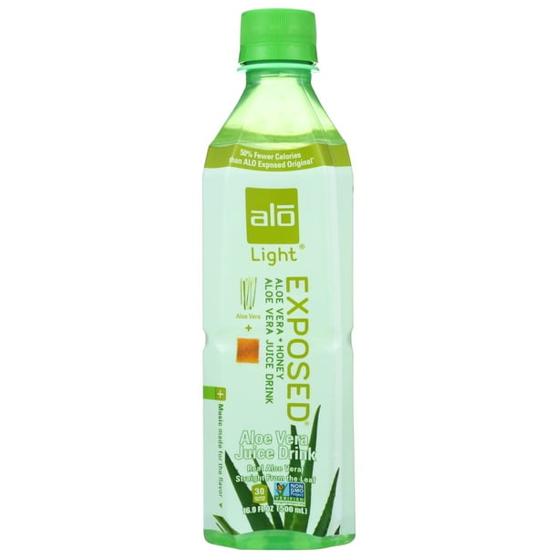 ALO Exposed Aloe Vera Juice Drink, Aloe Vera + Honey, 16.9 fl oz