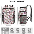 thumbnail image 3 of Donut and Candy Themed Insulated Cooler Backpack, Leakproof Lunch Bag for Foodies and Office Lunches, 3 of 6