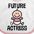 thumbnail image 4 of Inktastic Future Actress Girls Acting Theater Girls Baby Bib, 4 of 4
