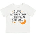 thumbnail image 3 of Inktastic I Love My Great Aunt To The Moon and Back Boys or Girls Toddler T-Shirt, 3 of 5