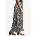 thumbnail image 4 of Jessica London Women's Plus Size Casual Wide Elastic Pull-On Lightweight Maxi Skirt, 4 of 4