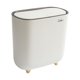 thumbnail image 1 of Basurero para baño Tainini de 1.5 galones, color blanco, 1 of 8