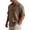 Brown, variant on Mens Cuban Guayabera Shirts Button Down Short Sleeve Shirt Cotton Casual Summer Beach Wedding Shirts Cyan L