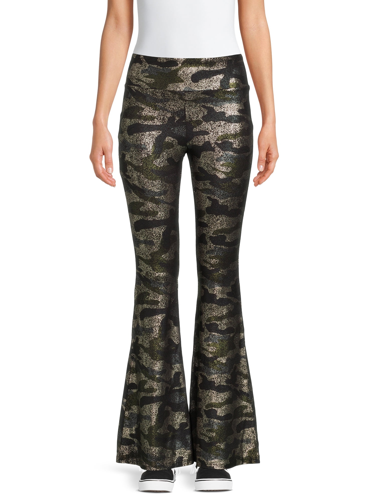 No Boundaries Juniors' Knit Flare Pants 