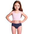 thumbnail image 3 of Qicasul Girls Swimwear Two Piece Swimsuits Upf 50+ Sun Rash Guard Swim Shorts For Toddler Kids Beach Pool Casual Navy,110, 3 of 7