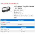 thumbnail image 2 of Front Left Grille - Compatible with 2008 - 2013 BMW X6 2009 2010 2011 2012, 2 of 2