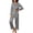 Black White Stripe, variant on Womens Silk Satin Pajama Sets 2 Piece Sleepwear Pjs Set Long Sleeve Button Down Top and Pants Stripe Loungewear