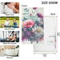 thumbnail image 3 of SKYSONIC Hand Towels Bunch Flowers 2 PCS, Cotton Bath Towels Drying Face Hands Body ,Absorbent Lightweight Washcloth for Bathroom Ktichen Travel Gym, 16"×28", 3 of 7