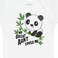 thumbnail image 4 of Inktastic My Great Aunt Loves Me Cute Panda Boys or Girls Baby Bodysuit, 4 of 5