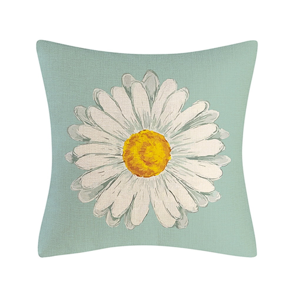 Daisy sunflower pillow case Home decor pillow cover style4