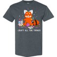 thumbnail image 3 of Inktastic Red Panda Craft All the Things T-Shirt, 3 of 5