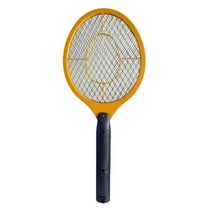 CCOCC Bug Zapper Racket,Battery-Powered Electric Fly Swatter Racket,Mosquito Swatter Electric Fly Swatter,Yellow