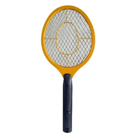 CCOCC Bug Zapper Racket,Battery-Powered Electric Fly Swatter Racket,Mosquito Swatter Electric Fly Swatter,Yellow