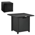 thumbnail image 1 of CoSoTower Propane Fire Pit Table Smokeless Gas Firepit with 40,000 BTU Burner Thermocouple, Lava Rocks, Cover, Spark Guard, 1 of 7