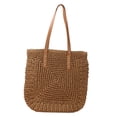thumbnail image 4 of Bolsa de hombro para mujeres bolsas de viaje Bolsa de playa Bohemio con estilo bohemio para vacaciones de trabajo Marrón, 4 of 8