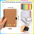 thumbnail image 2 of Set de cuadernos Chuangdi 50 Spiral Kraft de 10 x 14 cm con bolígrafo, 2 of 6
