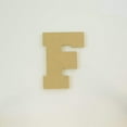 thumbnail image 2 of Package of 1, 6 Inch X 1/2" Thickness MDF Letter F in The Collegiate Font, Thick for Art & Craft Project, Made in USA, 2 of 4