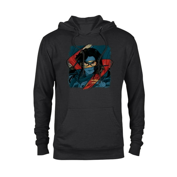Marvel Studios Ms. Marvel Logo Action - Pullover Hoodie for Adults - Customized-Black