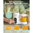 thumbnail image 3 of Grownsy Baby Food Maker Multi-Function,Constant Temperature 24h, Auto Cooking & Grinding,White, 3 of 9