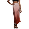 thumbnail image 3 of Jsaierl Women's Ombre Satin Maxi Skirt, High Waist Flowy Mermaid Skirt, Elegant Long Skirt for Evening Party, 3 of 8
